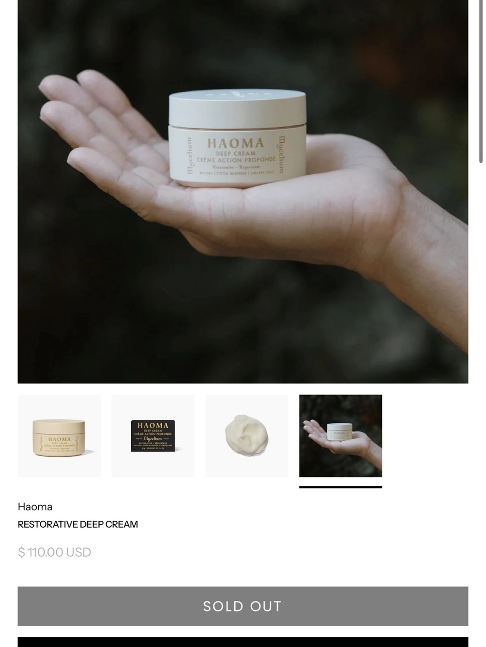 HAOMA Deep Cream Restorative Moisturizer - Picture 5 of 7